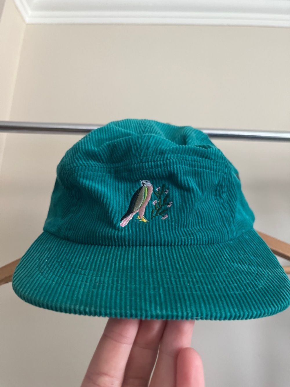 MADE IN CANADA MTNHEAD TORONTO Teal Corduroy Bird Embroidered 6 panel hat